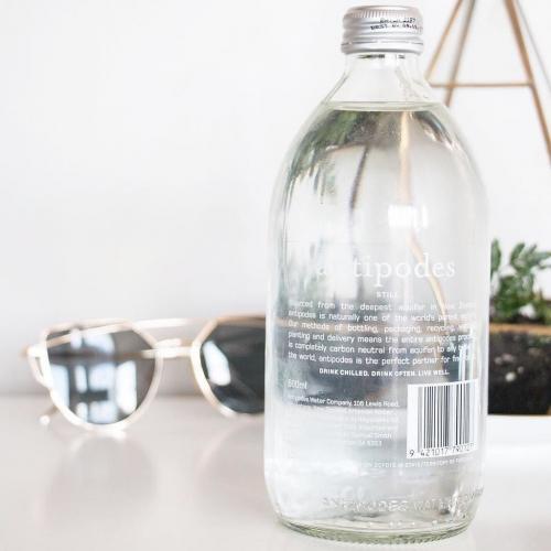 Antipodes water still drinking water wine compatible