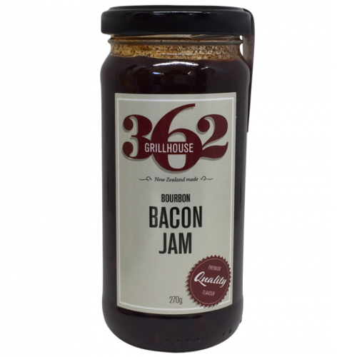 Bourbon Bacon Jam from New Zealand 270 grams 