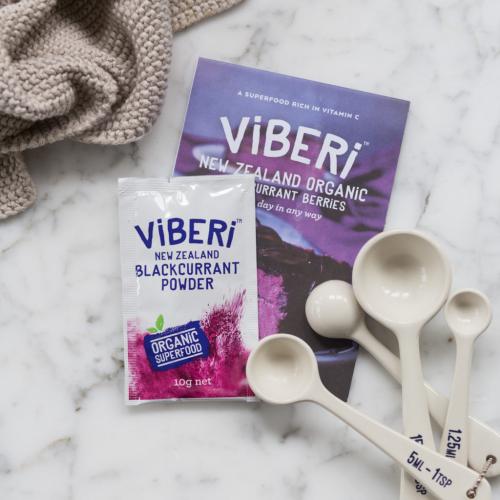 organic blackcurrant powder sachet