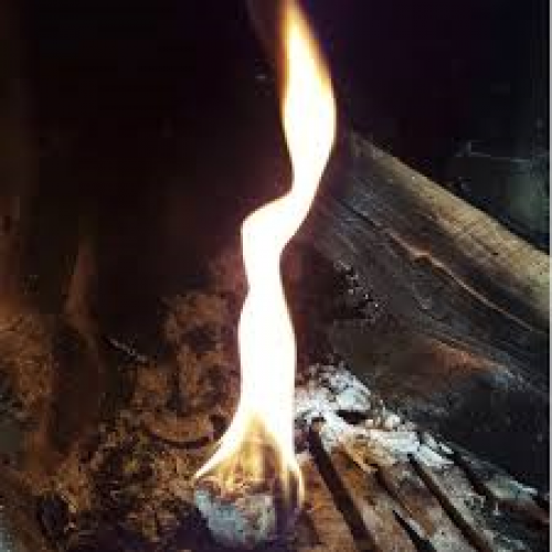 organic fire starter on fire2